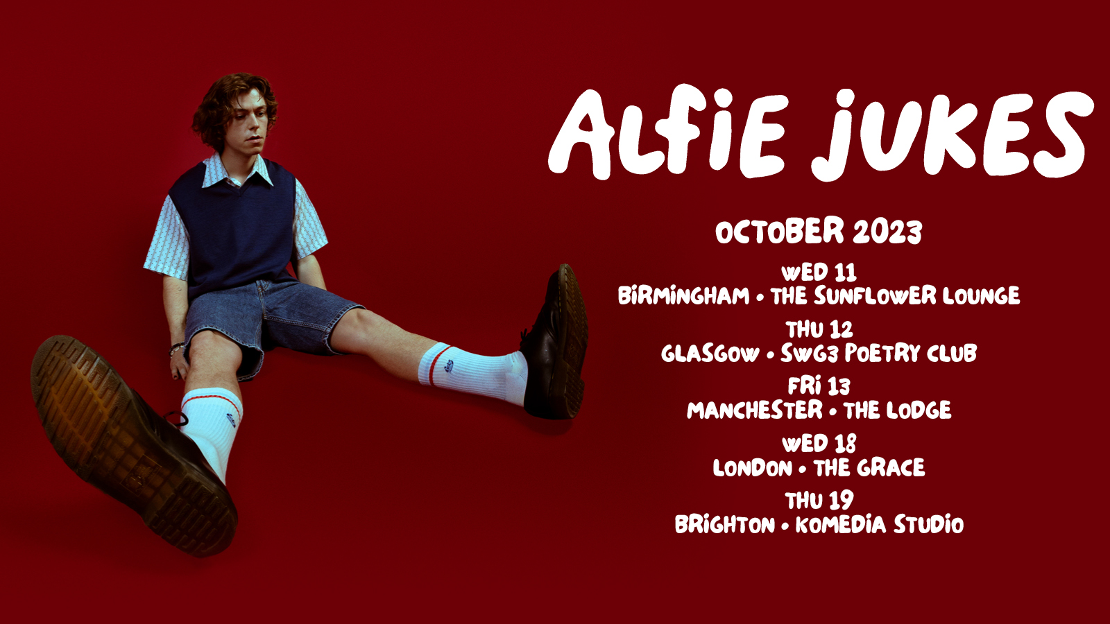Alfie Jukes tour poster