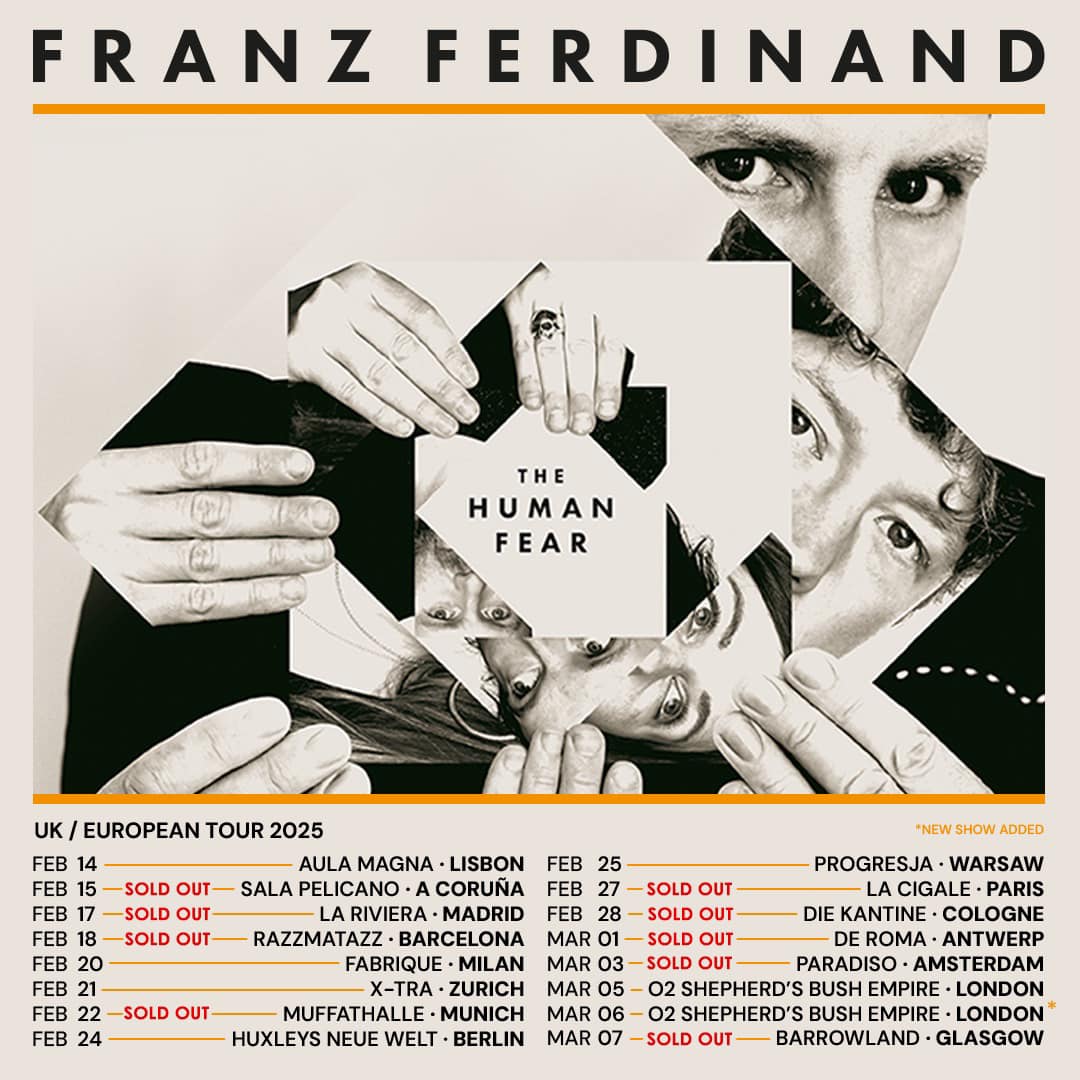 Franz Ferdinand Tour Poster, partners with Twickets