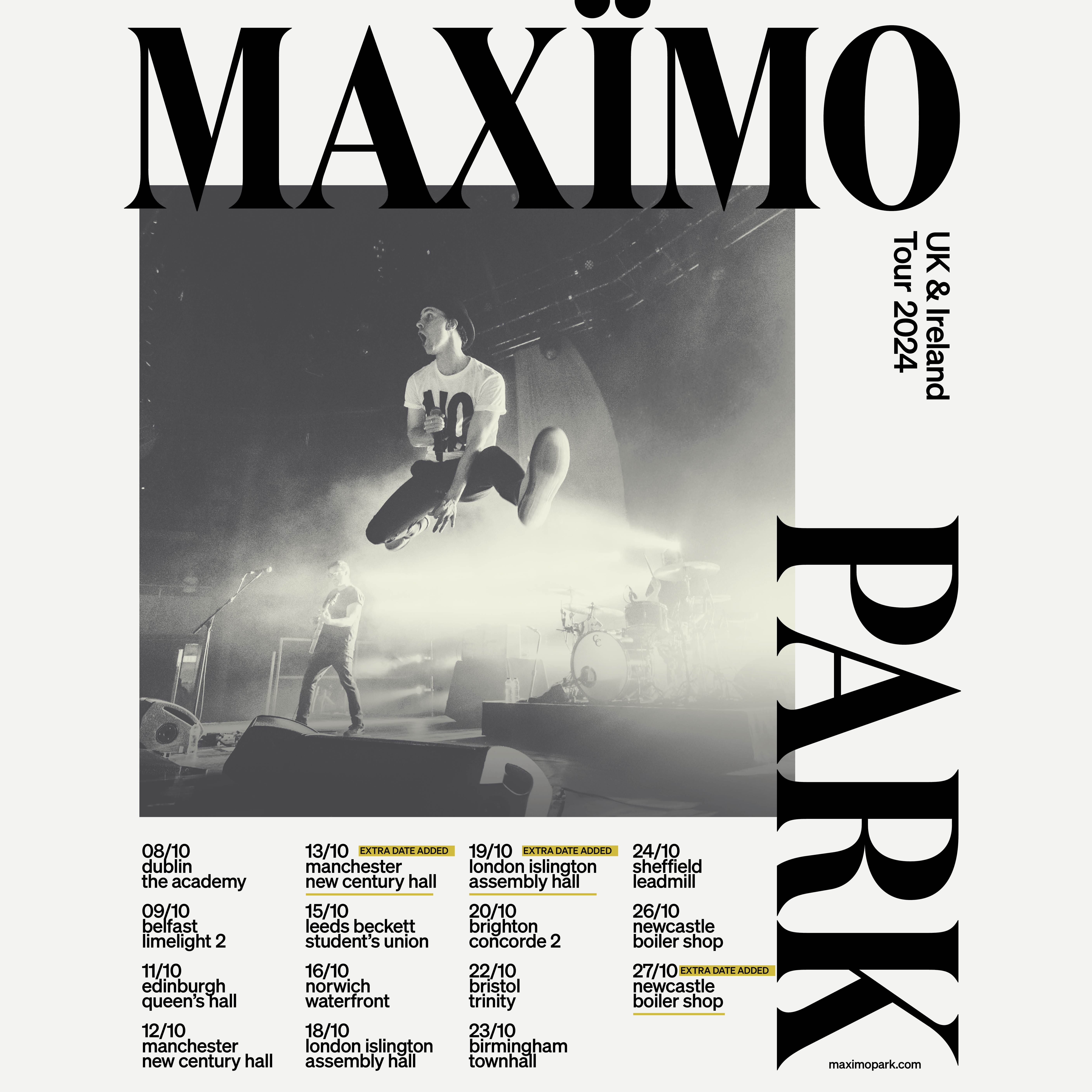 Palace Tour Poster, partners with Twickets