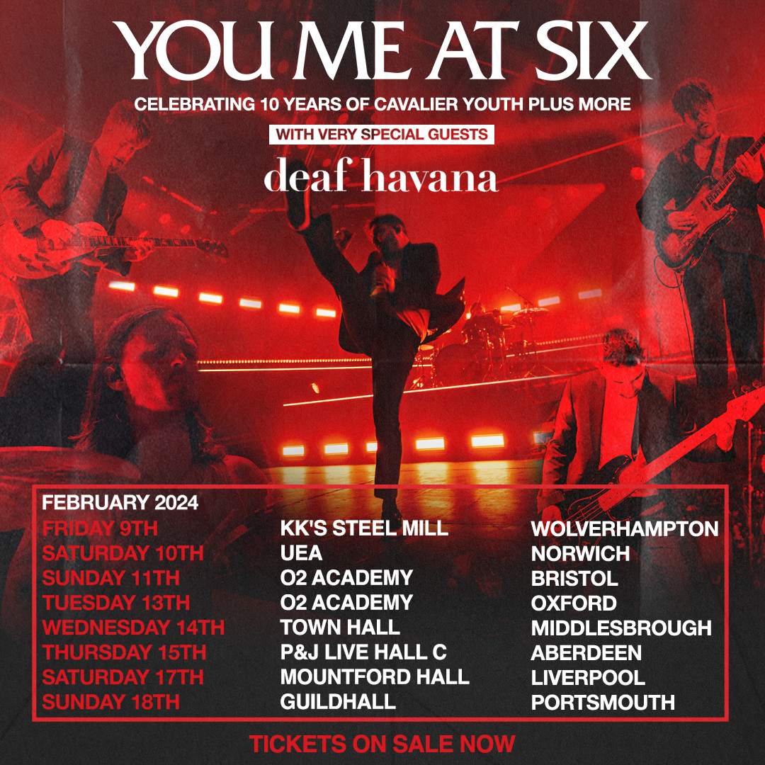 you me at six tour tickets